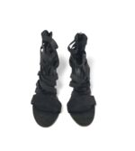 Sandale dama 36 material textil , negru - imagine 3