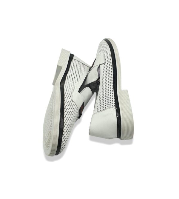 Mocasini dama Maya by Alpa, 38, piele, alb - imagine 4