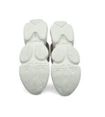 Adidasi dama Fashion, 39 imitatie de piele, material textil, alb gri roz - imagine 5