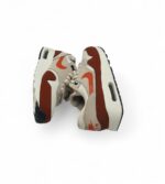 Adidasi dama Nike, 36, piele, imitatie de piele, alb gri visiniu - imagine 4