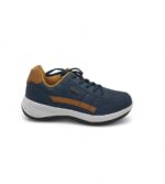 Adidasi barbati Fashion, 41, imitatie de piele, albastru maro, waterproof