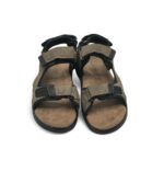 Sandale barbati Easy Go 42 imitatie de piele, maro negru - imagine 3