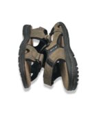 Sandale barbati Easy Go 42 imitatie de piele, maro negru - imagine 4