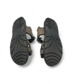 Sandale barbati Easy Go 42 imitatie de piele, maro negru - imagine 5