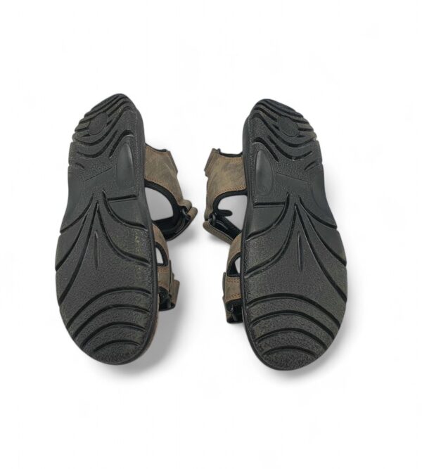 Sandale barbati Easy Go 42 imitatie de piele, maro negru - imagine 5