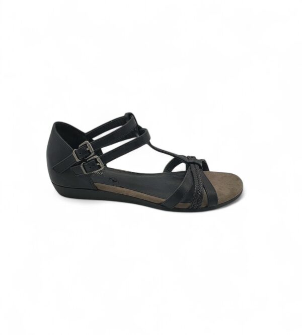 Sandale dama Graceland 38 imitatie de piele , negru - imagine 1