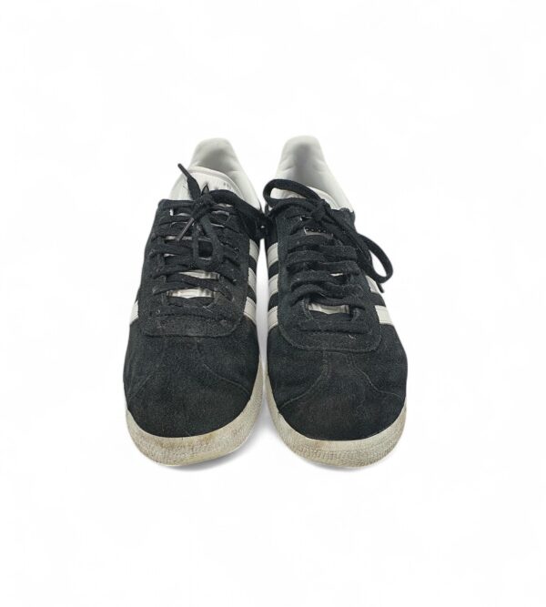 Adidasi dama Adidas, 40, piele intoarsa, negru alb - imagine 3