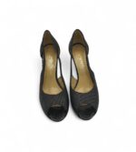 Sandale dama Derby, 35, piele intoarsa, negru - imagine 3