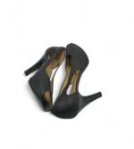 Sandale dama Derby, 35, piele intoarsa, negru - imagine 4