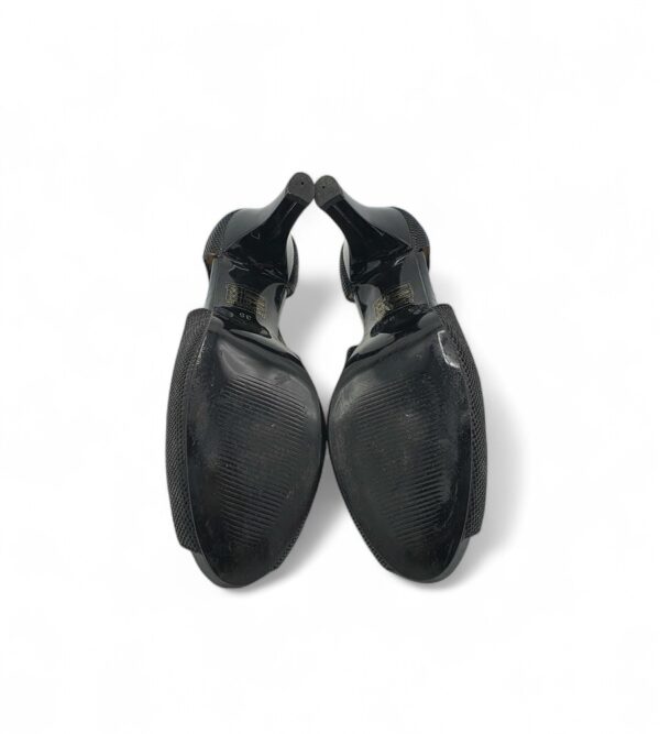 Sandale dama Derby, 35,  piele intoarsa, negru - imagine 5