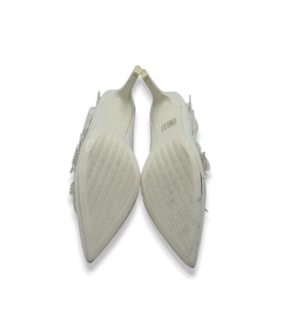 Pantofi dama Small Swan, 36, imitatie de piele, alb - imagine 5