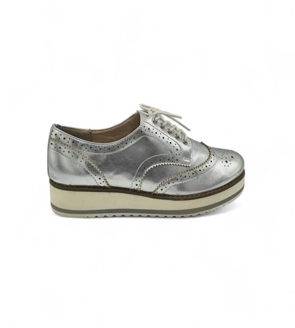 Pantofi dama Sds 40 imitatie de piele, gri - imagine 1
