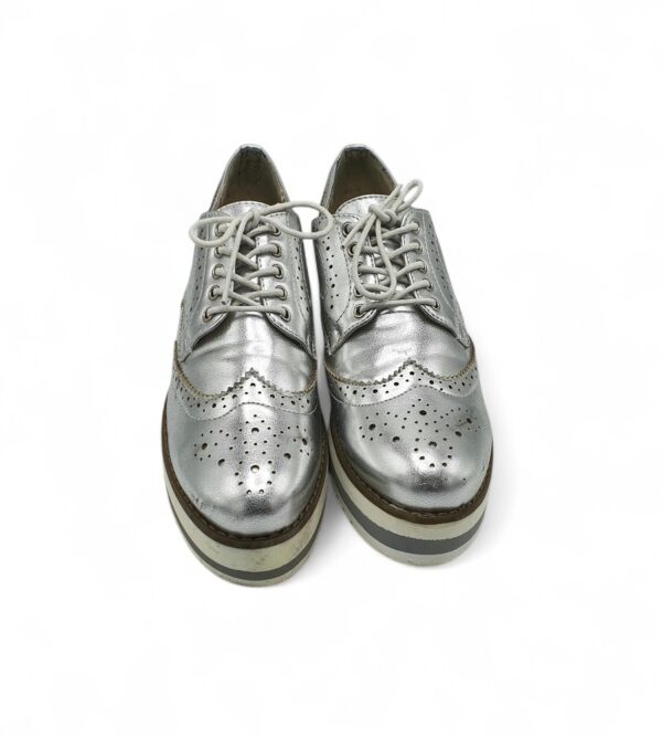 Pantofi dama Sds 40 imitatie de piele, gri - imagine 3