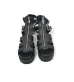 Sandale dama Catwalk, 36, imitatie de piele, negru - imagine 3