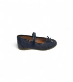 Balerini copii Cupcake 29 imitatie de piele, bleumarin