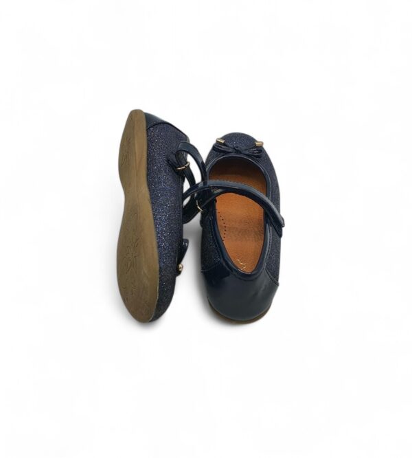 Balerini copii Cupcake 29 imitatie de piele, bleumarin - imagine 4