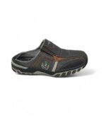 Saboti barbati Memphis, 43, imitatie de piele, material textil, gri