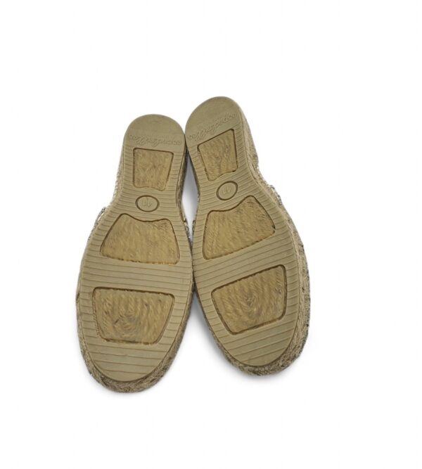 Espadrile dama Gaimo, 41, piele, material textil, alb gri - imagine 5