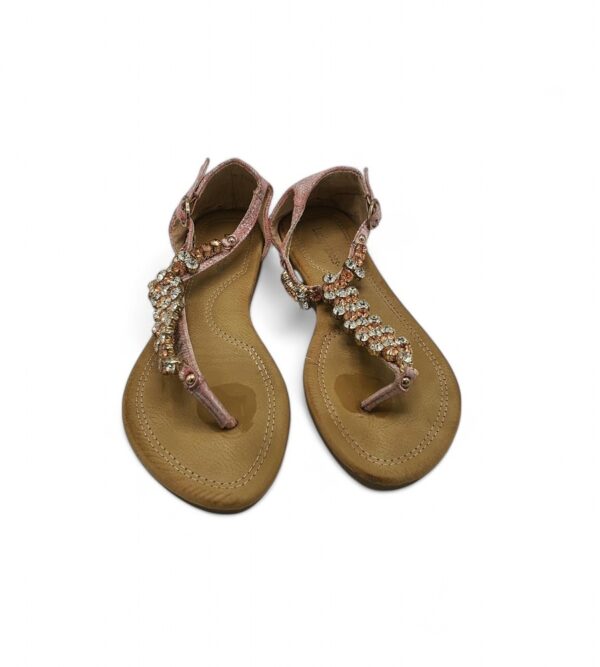 Sandale dama Lucky, 38, material textil, roz - imagine 3