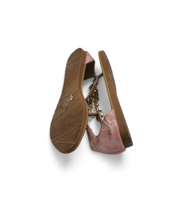 Sandale dama Lucky, 38, material textil, roz - imagine 4
