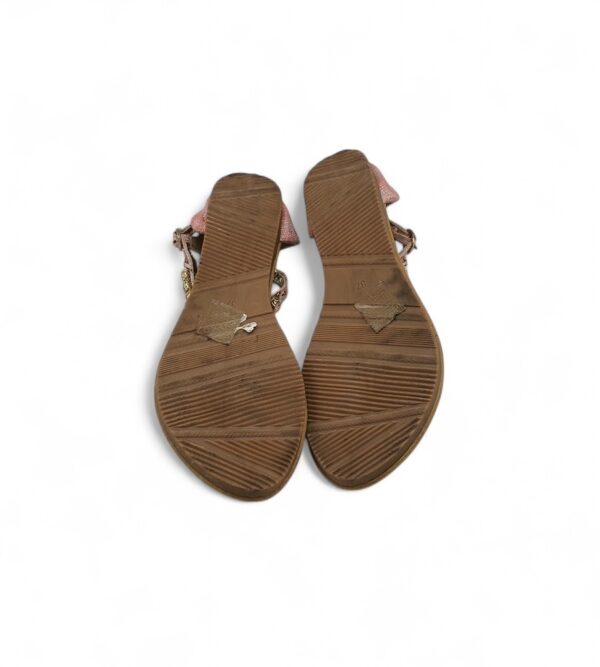 Sandale dama Lucky, 38, material textil, roz - imagine 5