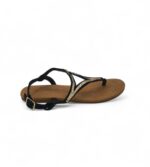 Sandale dama H&M, 40, material textil, negru