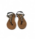 Sandale dama H&M, 40, material textil, negru - imagine 3