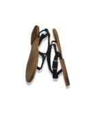 Sandale dama H&M, 40, material textil, negru - imagine 4