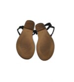 Sandale dama H&M, 40, material textil, negru - imagine 5