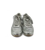 Adidasi dama H&M, 38, imitatie de piele, argintiu - imagine 3