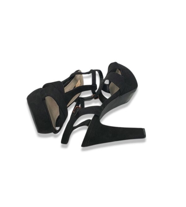 Sandale dama Primark 38 material textil, negru - imagine 4
