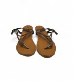 Sandale dama Sandalup, 39, material textil, maro - imagine 3