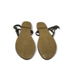 Sandale dama Sandalup, 39, material textil, maro - imagine 5