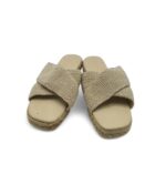 Saboti dama C&A, 40, material textil, crem - imagine 3