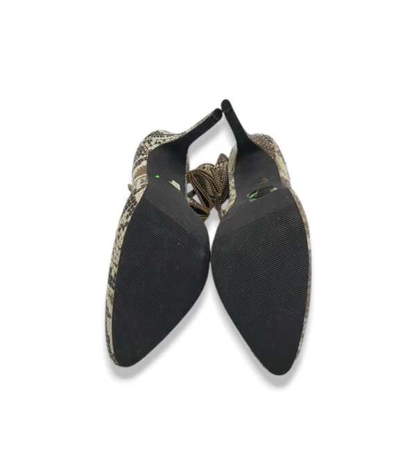 Pantofi dama Fiore 39 imitatie de piele, alb gri - imagine 5