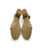 Sandale dama Zapatos 40 imitatie de piele, crem - imagine 5