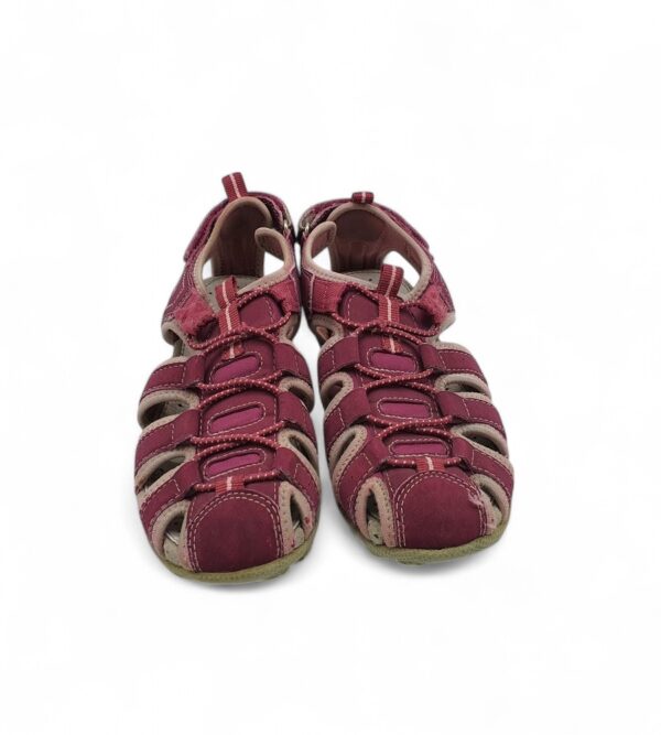 Sandale copii Geox 35 imitatie de piele, material textil, roz - imagine 3