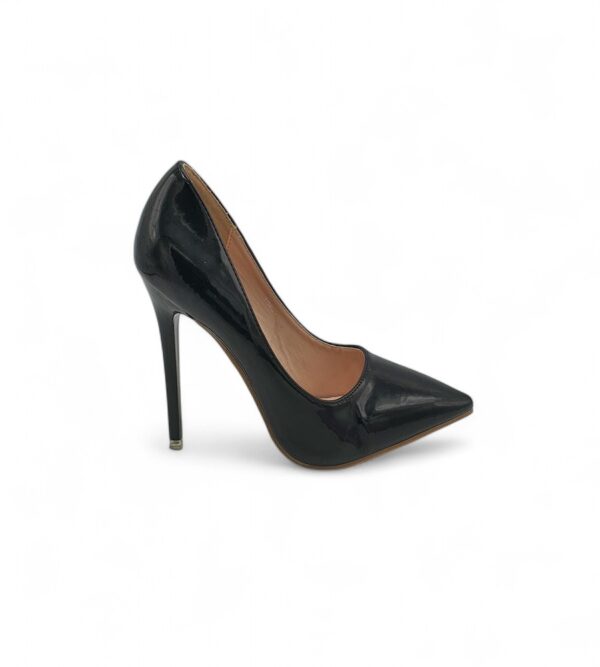Pantofi dama 38 imitatie de piele, negru - imagine 1