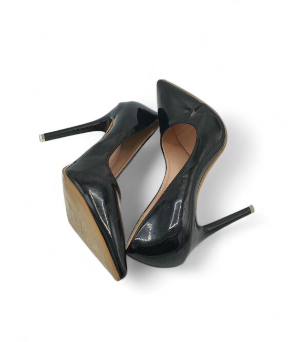 Pantofi dama 38 imitatie de piele, negru - imagine 4