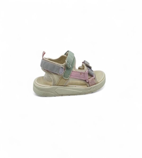 Sandale dama H&M, 25, material textil, alb gri - imagine 1