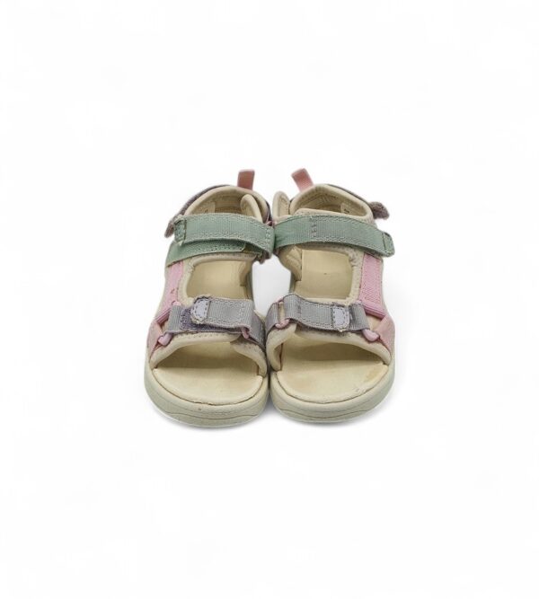 Sandale dama H&M, 25, material textil, alb gri - imagine 3