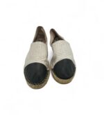 Espadrile dama 38 piele, gri negru - imagine 3
