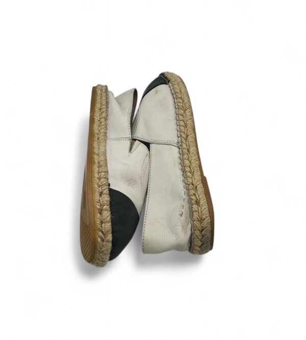 Espadrile dama 38 piele, gri negru - imagine 4