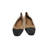 Balerini dama Asos 40 imitatie de piele, maro negru - imagine 3