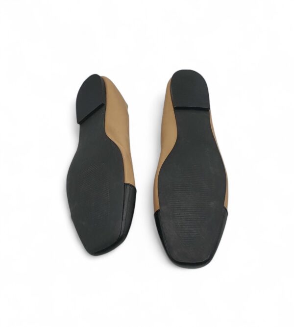 Balerini dama Asos 40 imitatie de piele, maro negru - imagine 5