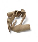Sandale dama Boohoo, 41, material textil, crem - imagine 4