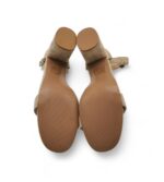 Sandale dama Boohoo, 41, material textil, crem - imagine 5