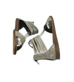 Sandale dama Plus, 39, piele, gri - imagine 3