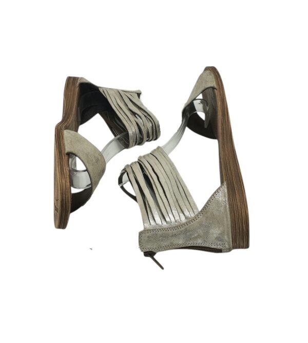 Sandale dama Plus, 39, piele, gri - imagine 3
