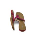 Saboti dama 39, material textil, roz - imagine 4